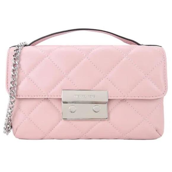 Michael Kors Handbags - MICHAEL KORS Sloan Quilted Leather Messenger Shoulder Flap Bag 30F4SSLM1N